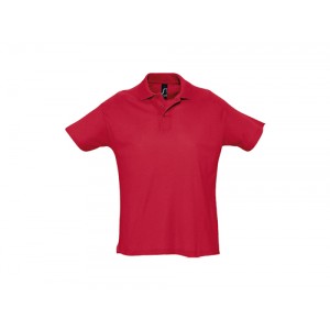 POLO PIQUÉ M/M 3 BOT SUMMER VERMELHO 